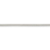 30" Sterling Silver 2mm Diamond-cut Square Franco Chain Necklace