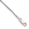 7" Sterling Silver 1.5mm Round Spiga Chain Bracelet