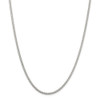 36" Sterling Silver 2.5mm Round Spiga Chain Necklace