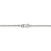 30" Sterling Silver 1.5mm Diamond-cut Round Spiga Chain Necklace