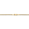 9" 14k Yellow Gold 2.00mm Diamond-cut Quadruple Rope Chain Anklet