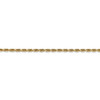 10" 14k Yellow Gold 2.25mm Diamond-cut Quadruple Rope Chain Anklet