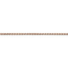 10" 14k Rose Gold 1.8mm Diamond-cut Machine-made Rope Chain Anklet