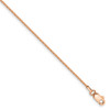 7" 14k Rose Gold .9mm Box Chain Bracelet