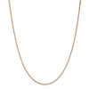 16" 14k Rose Gold 1.10mm Box Chain Necklace