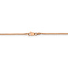 18" 14k Rose Gold 1.10mm Box Chain Necklace