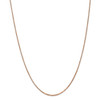 18" 14k Rose Gold 1.3mm Box Chain Necklace