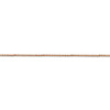 24" 14k Rose Gold 1.0mm Box Chain Necklace