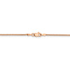 7" 14k Rose Gold 1.2mm Diamond-cut Spiga Chain Bracelet