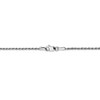 8" 14k White Gold 1.30mm Diamond-cut Machine-made Rope Chain Bracelet