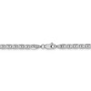 8" 14k White Gold 3.75mm Concave Anchor Chain Bracelet