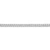 7" 14k White Gold 2.9mm Flat Beveled Curb Chain Bracelet