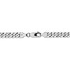 7" 14k White Gold 6.25mm Flat Beveled Curb Chain Bracelet