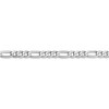 7" 14k White Gold 4mm Flat Figaro Chain Bracelet