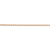 9" 14k Rose Gold 1.50mm Diamond-cut Rope Chain Anklet