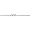 18" Rhodium-plated Sterling Silver 1.5mm Box Chain Necklace