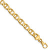 8" 14k Yellow Gold 9mm Hand-polished Anchor Link Bracelet