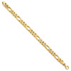 9" 14k Yellow Gold 8mm Hand-polished Figaro Link Bracelet