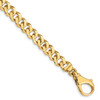 8" 14k Yellow Gold 8mm Hand-polished Fancy Link Bracelet