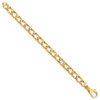 8" 14k Yellow Gold 8.6mm Polished Fancy Link Bracelet