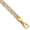 8.5" 14k Two-tone Gold 10mm Polished Fancy Link Bracelet