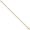 8" 14k Two-tone Gold 2.5mm Hand-polished Fancy Link Bracelet