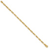 7.25" 14k Yellow Gold 3.8mm Polished Fancy Link Chain Bracelet