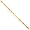 8.5" 14k Yellow Gold 4.1mm Hand-polished Byzantine Link Bracelet