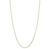 22" 14k Yellow Gold 1.4mm Diamond-cut Round Open Link Cable Chain Necklace