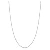 22" 14k White Gold .9mm Diamond-cut Round Open Link Cable Chain Necklace