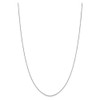 26" 14k White Gold .9mm Diamond-cut Round Open Link Cable Chain Necklace