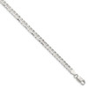 16" Sterling Silver 4.5mm Concave Beveled Curb Chain Necklace