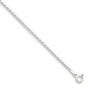 18" Sterling Silver 1.8mm Solid Rope Chain Necklace