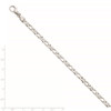 8" 14k White Gold 4.8mm Polished Fancy Link Bracelet