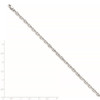 8.25" 14k White Gold 4.2mm Hand-polished Fancy Link Bracelet