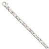 8" 14k White Gold 4.4mm Fancy Link Bracelet