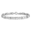 Sterling Silver Rhodium-plated Diamond Bracelet QDX1156