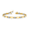 14k Two-tone Gold A Diamond Tennis Bracelet X2361A