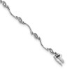 Sterling Silver Rhodium-plated Diamond Bracelet QDX104