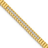 14k Yellow Gold A Diamond Link Bracelet