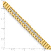 14k Yellow Gold AAA Diamond Link Bracelet