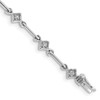 14k White Gold Diamond 7.5in Link Bracelet