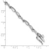 Sterling Silver Rhodium-plated Diamond Bracelet QDX102