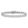 Sterling Silver Rhodium-plated Diamond Bracelet QDX1091