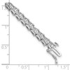 Sterling Silver Rhodium-plated Diamond Bracelet QDX1091