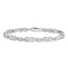 Sterling Silver Rhodium-plated Diamond Bracelet QDX1051