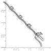 Sterling Silver Rhodium Plated Diamond Bracelet QDX1117