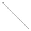 14k White Gold A Diamond Bar Link Bracelet