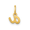 14k Yellow Gold Lower Case Letter A Initial Charm XNA1307Y/A