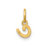 14k Yellow Gold Lower Case Letter C Initial Charm XNA1307Y/C